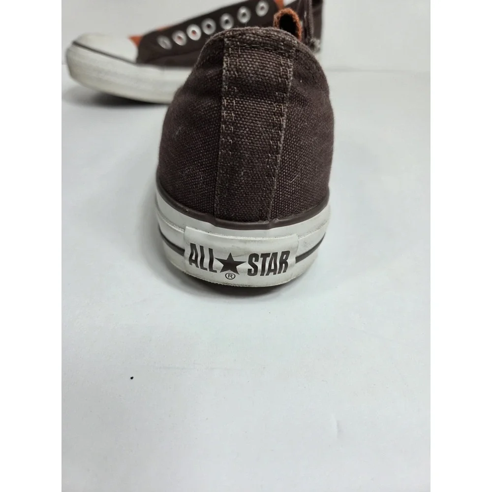 Vtg Y2k Converse Chuck Taylor Slip Ons Men Sz 9 Brown Orange Early 2000s Rare